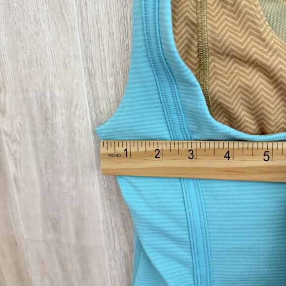 Lululemon Wholehearted Tank Size 4 Blue LFull Length Athletic Yoga Running Gym - Picture 9 of 10